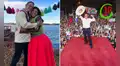 ¿Apoyan a JP? Mark Vito y su novia Leslie Echavarrí sorprenden al lucir traje típico en Puno con colores asociados al partido