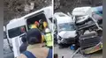 Múltiple choque en Huarochirí deja varios heridos y bloquea el tránsito en la Carretera Central