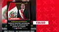 Es falso que Roberto Sánchez haya sido declarado oficialmente presidente del Perú