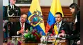 Colombia elimina "casi la totalidad" de aranceles contra Ecuador y acaba la guerra comercial, según la CAN