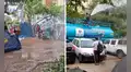 Cisternas de Jesús María mojan a manifestantes de JP en parque y municipio responde: “No es un tema político”