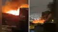 Fuerte incendio consume viviendas en Villa El Salvador: 9 unidades de bomberos atienden la emergencia