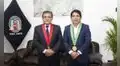 Presidente de la Corte del Santa recibió visita protocolar del alcalde de Nuevo Chimbote