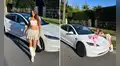 Alexia Barnechea, actriz de 'De vuelta al barrio', presume el lujoso auto Tesla que compró tras mudarse a Estados Unidos: "Mi primer carro"