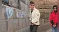 Capturan a dos hombres por pintar con aerosol muros incas del Aqlla Wasi en el centro histórico de Cusco