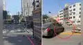 Inicia el cierre de calles de la avenida Brasil por instalación de gradas del Desfile Militar 2026: autos se suben a la berma para evitar el tráfico