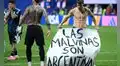 Lo Celso celebró la clasificación de Argentina con una bandera de las Islas Malvinas tras vencer a Inglaterra en el Mundial 2026