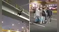 Joven termina hospitalizado tras caer de un puente peatonal en San Miguel mientras era grabado por sus amigos