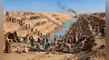 Excavado a mano desde 1859 por 1.5 millones de egipcios: el canal de Suez fue vendido a los británicos en 1875 para saldar la deuda
