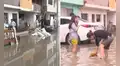 Lluvias provocan aniego en Villa El Salvador: aguas ingresaron a viviendas y negocios tras sobrecarga del alcantarillado