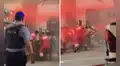Bombero resulta gravemente herido tras ser lanzado por los aires por explosión durante incendio en barbería del Cercado de Lima