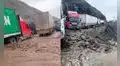 Mujer fallece frente a su esposo en la Panamericana Sur tras quedar varada por deslizamientos en Arequipa