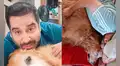 Actor Junior Silva sufre por la salud de su perrito de 14 años y responde fuerte a quienes le aconsejan que lo ‘duerma’: “Todavía quiere vivir”