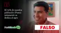 Es falso que el 70% de la población de Puno se dedique al agro, como señaló el candidato regional Jesús Mamani