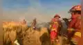 Feroz incendio forestal en Puno deja una adulta mayor fallecida y amenaza comunidades