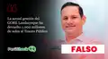 Es falso que el GORE de Lambayeque haya devuelto S/1,000 millones al Tesoro Público, como afirmó candidato Lolin Fernández