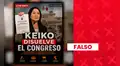 Es falso que Keiko Fujimori haya disuelto el Congreso de la República: La presidenta ha rechazado esa posibilidad