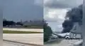 Avión de carga de Amazon se despista en el aeropuerto de Miami y deja al menos cinco muertos