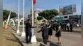 Módulo Corporativo de Familia encabeza izamiento del Pabellón Nacional en la Corte del Santa