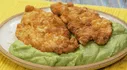 Aprende a preparar puré de espinaca con milanesa de pollo