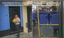 Conductor de transporte público estaciona bus para entregar flores amarillas a su esposa y en redes reaccionan: "Aprendan, hombres"