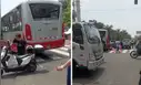 Bus del corredor Rojo atropella a una mujer en la avenida Javier Prado con La Molina