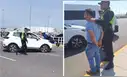 Sujeto embiste a fiscalizador y un policía para no ser intervenido en aeropuerto
