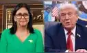 Delcy Rodríguez pide a Trump levantar sanciones contra Venezuela en reunión con Colombia