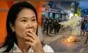 Rechazo masivo a Keiko Fujimori en Huancayo: PNP usa bombas lacrimógenas para dispersar a manifestantes