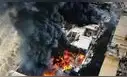 Feroz incendio en fábrica de químicos moviliza a más de 20 unidades de Bomberos en Lurín