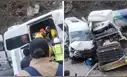 Múltiple choque en Huarochirí deja varios heridos y bloquea el tránsito en la Carretera Central
