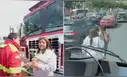 Mujer en Surco genera indignación por impedir paso de bomberos tras discutir con su pareja: "Que me lleve la ambulancia"
