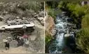 Custer con 25 pasajeros cae al río Chancay en la zona altoandina de la provincia de Huaral