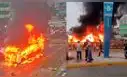 Incendio de bus de transporte público genera fuerte tráfico en av. Caquetá y obstruye vía exclusiva del Metropolitano