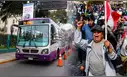 ¡Atención, usuarios! ATU anuncia desvíos del Corredor Morado y buses del transporte público por marcha en el Centro de Lima