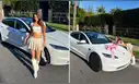 Alexia Barnechea, actriz de 'De vuelta al barrio', presume el lujoso auto Tesla que compró tras mudarse a Estados Unidos: "Mi primer carro"