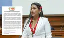 Juntos por el Perú sobre Silvana Robles: "De confirmarse la traición que se proceda a su expulsión"