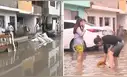 Lluvias provocan aniego en Villa El Salvador: aguas ingresaron a viviendas y negocios tras sobrecarga del alcantarillado
