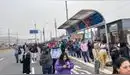 Paro de transportistas en Callao: bloquean vías y buses apagan motores Paro de transportistas en Callao: bloquean vías y buses apagan motores