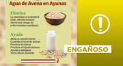 No, el consumo de agua de avena en ayunas no “elimina” la obesidad y el colesterol malo