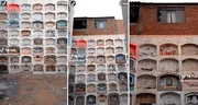 ¿Casa con vista al más allá? Captan vivienda construida sobre un cuartel de nichos en cementerio del Callao