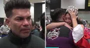 'Tomate' Barraza lloró al reencontrarse con su hija Gaela tras ganar el Miss Teen Model World para Perú