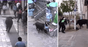 Toro suelto en calles y plaza de Armas de Ayacucho dejó varios heridos tras huir de corrida