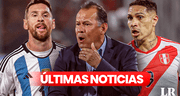 Perú vs. Argentina, Eliminatorias 2026: Reynoso ofrecerá conferencia de prensa previo al partido