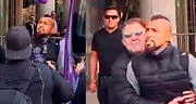 Arturo Vidal perdió los papeles y quiso encarar a hincha cuando se dirigía al estadio de Alianza Lima