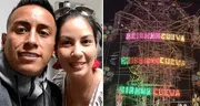Christian Cueva sorprende al donar colosal castillo con los nombres de sus hijos en fiesta de Huamachuco