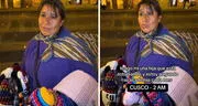 Mujer vende artesanías hasta la madrugada en Cusco y conmueve en redes: “Mi hija está estudiando”