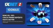 Código promocional 1xBet para Perú: 100MAX | 2024