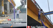 Artista callejero sorprende con acrobacias en exteriores de la UNMSM: “Perú tiene talento”