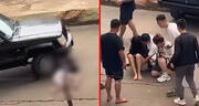 Terror en set de rodaje: filtran video del preciso instante en que una actriz es golpeada por auto en plena grabación de una serie